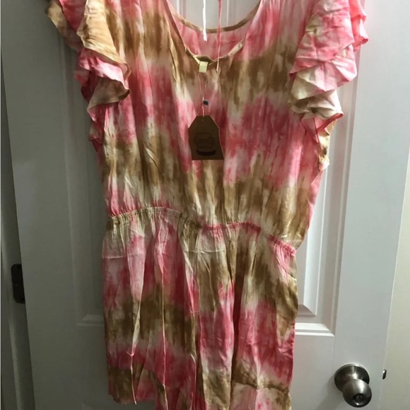 NWT Kori Brand Tie Dye Romper size large - Picture 4 of 6